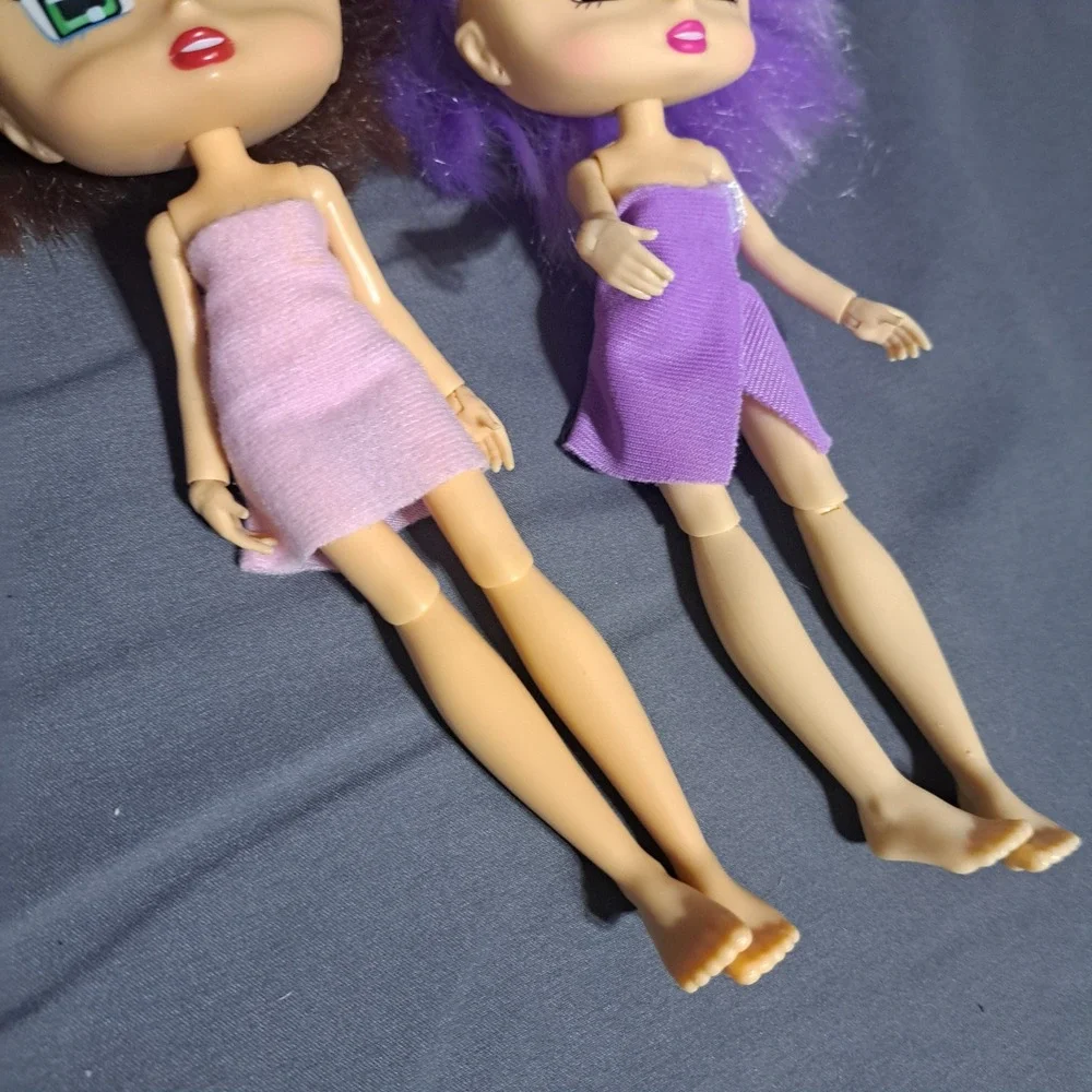 Jay@Play Lot of 2‎ Boxy Girls Fashion Dolls Brunette and Purple Hair Willow 8